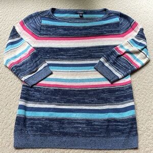 Chaps striped sweater size women medium